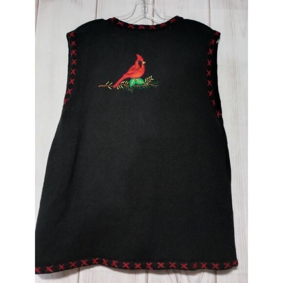 Bobbie Brooks Sweater Ladies‎ Large Cardinal Christmas - Picture 2 of 7